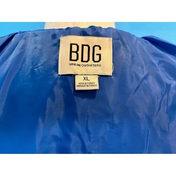 NEW BDG Urban Outfitters Jacket 100% Cotton Canvas Fully Lined Pockets Blue L - Picture 9 of 9